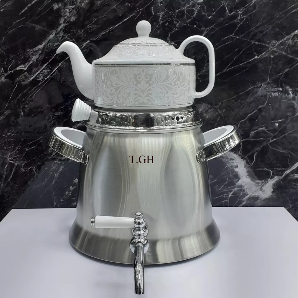 ست کتری و قوری تی جی اچ مدل کاوه کف چدن