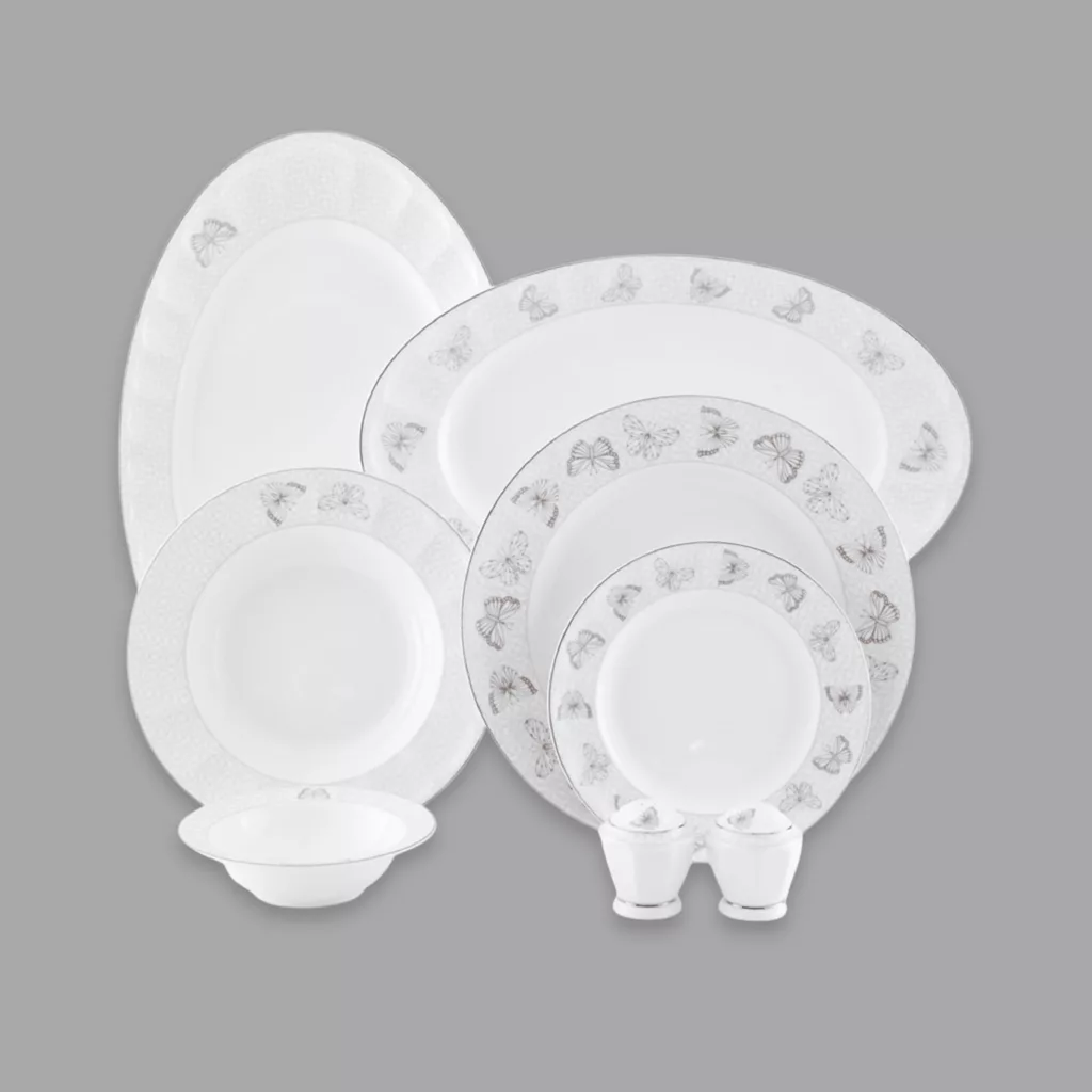 سرویس غذاخوری 29 پارچه 6 نفر چینی زرین ایران مدل نئوکلاسیک هوراند درجه عالی