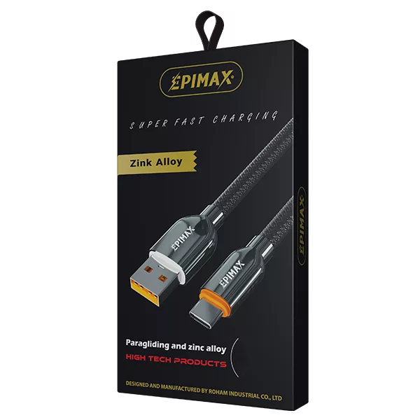 کابل تبدیل USB به USB-C اپی مکس مدل EC128 طول 1 متر