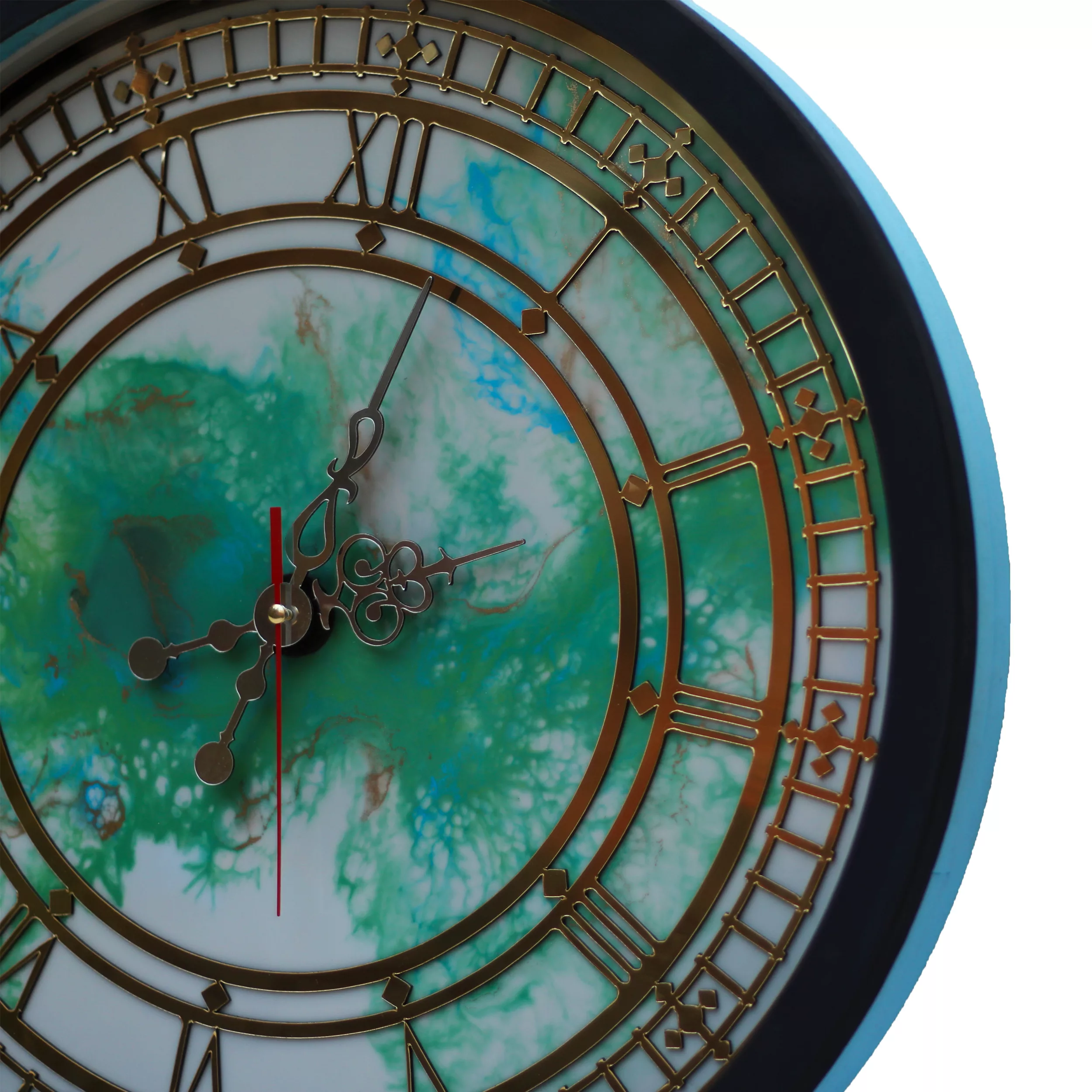 ساعت دیواری مدل رزین شیشه ای