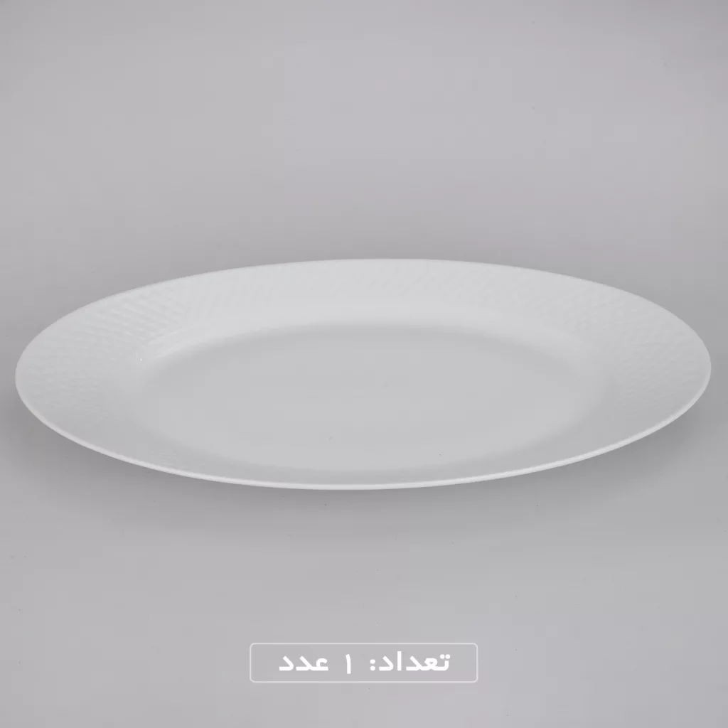 سرویس غذاخوری 28 پارچه چینی زرین ایران سری رادیانس مدل White 2 درجه عالی