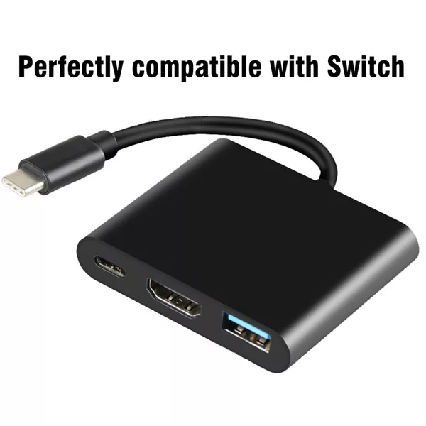مبدل USB-C به HDMI/USB3.0/USB-C مدل T1304
