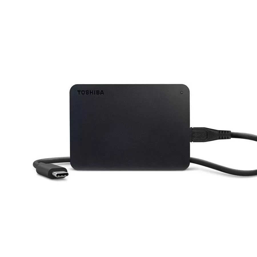 هارد اکسترنال توشیبا مدل Canvio Basics ظرفیت یک ترابایت دارای رابط USB Type-A 3.0