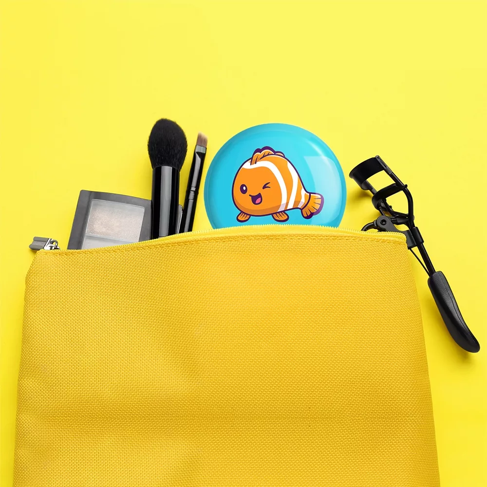 آینه جیبی خندالو مدل حیوانات بامزه ماهی کد 29735