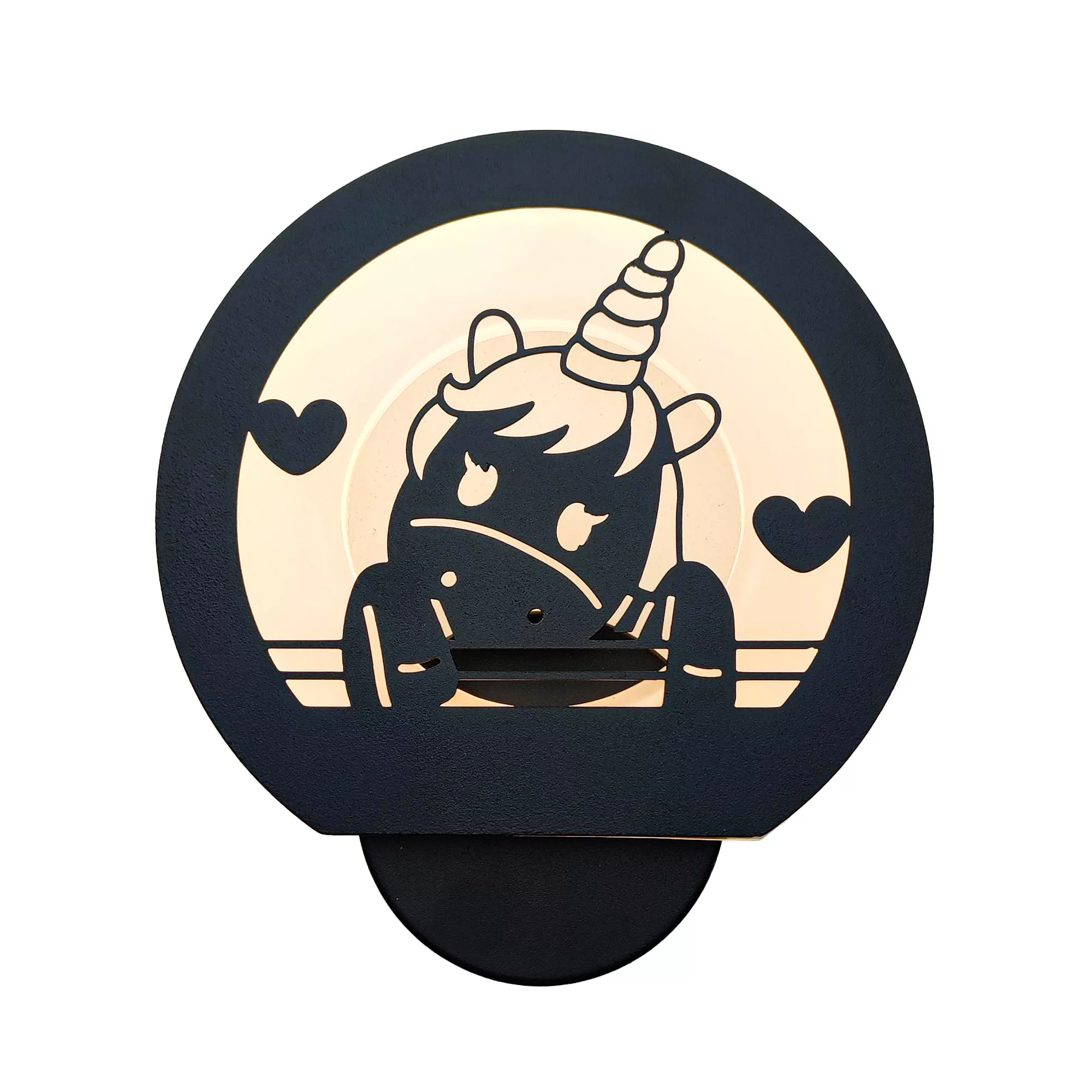 چراغ خواب کودک مدل دیواری طرح اسب تک شاخ