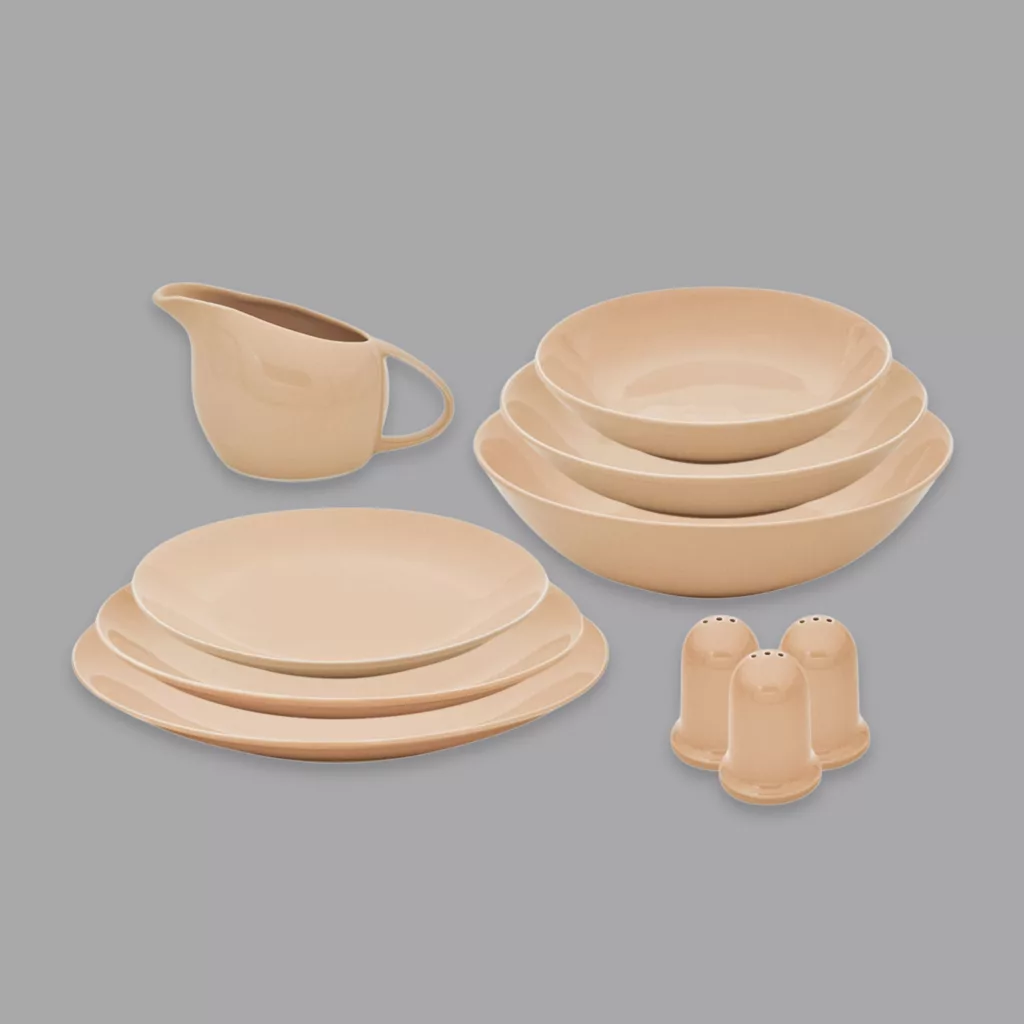 سرویس غذاخوری 30 پارچه 6 نفر مدل سرامیکی کد 1