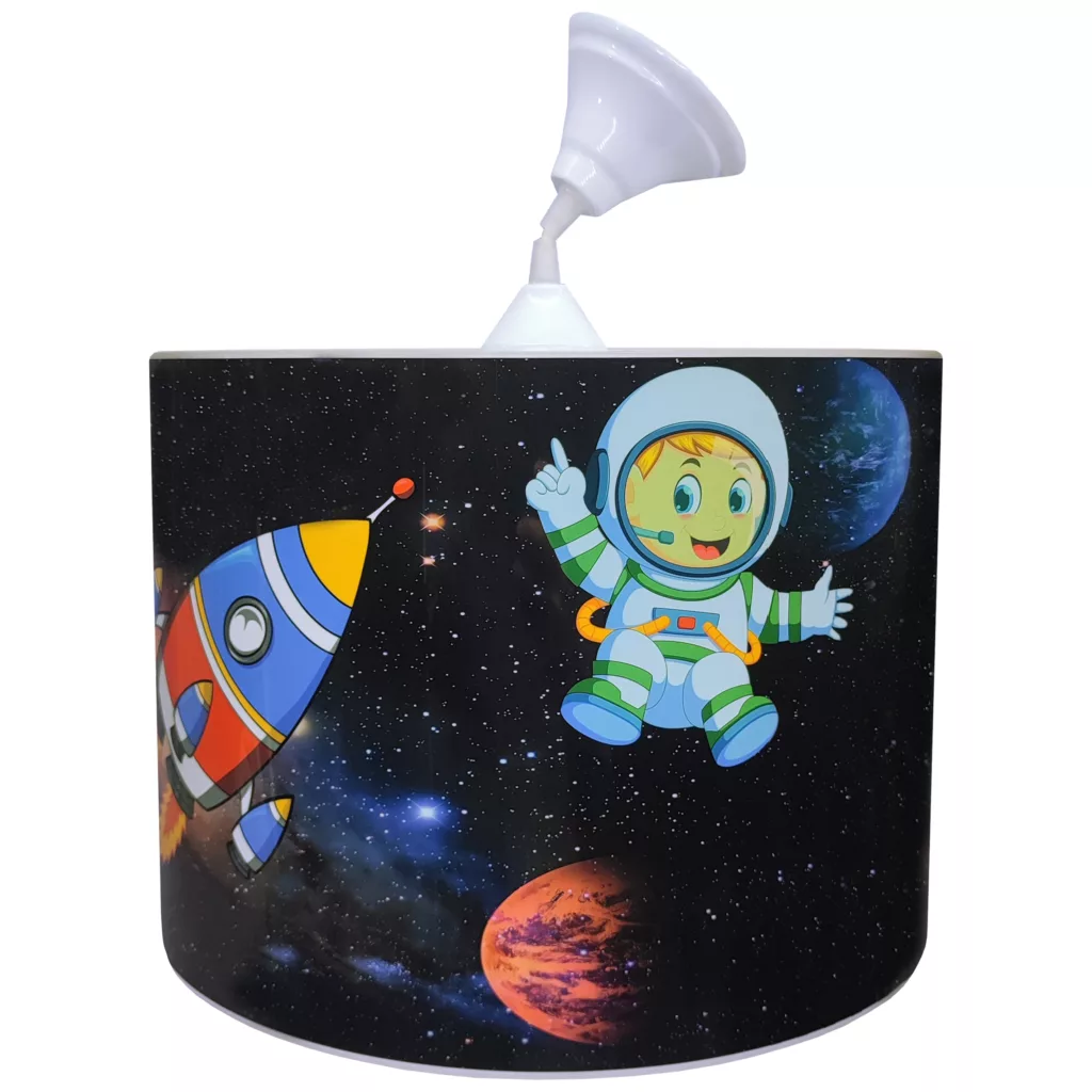 لوستر کودک مدل کهکشان و فضانورد