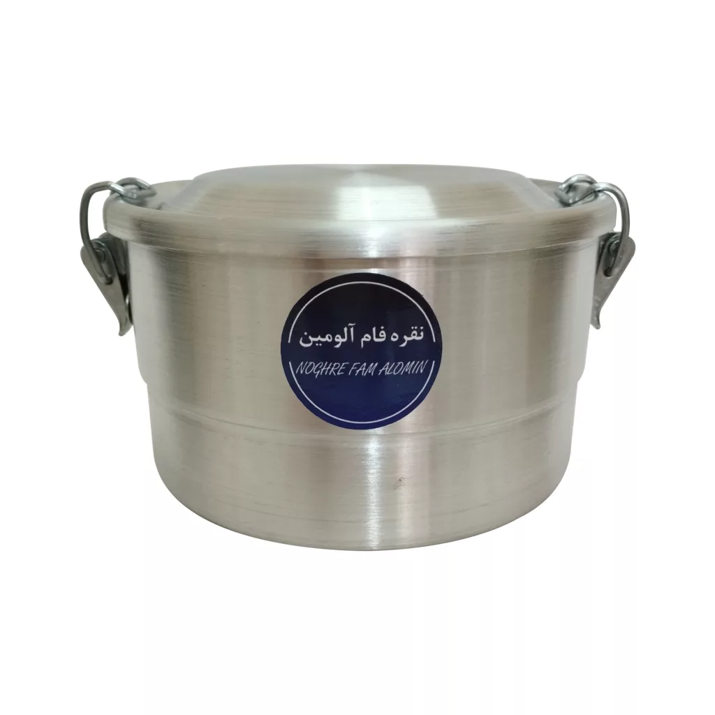 ظرف سفری نقره فام آلومین مدل 2 طبقه کد 001