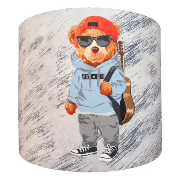 چراغ خواب اتاق کودک مدل خرس کد 4030406 به همراه آباژور و لوستر و ساعت