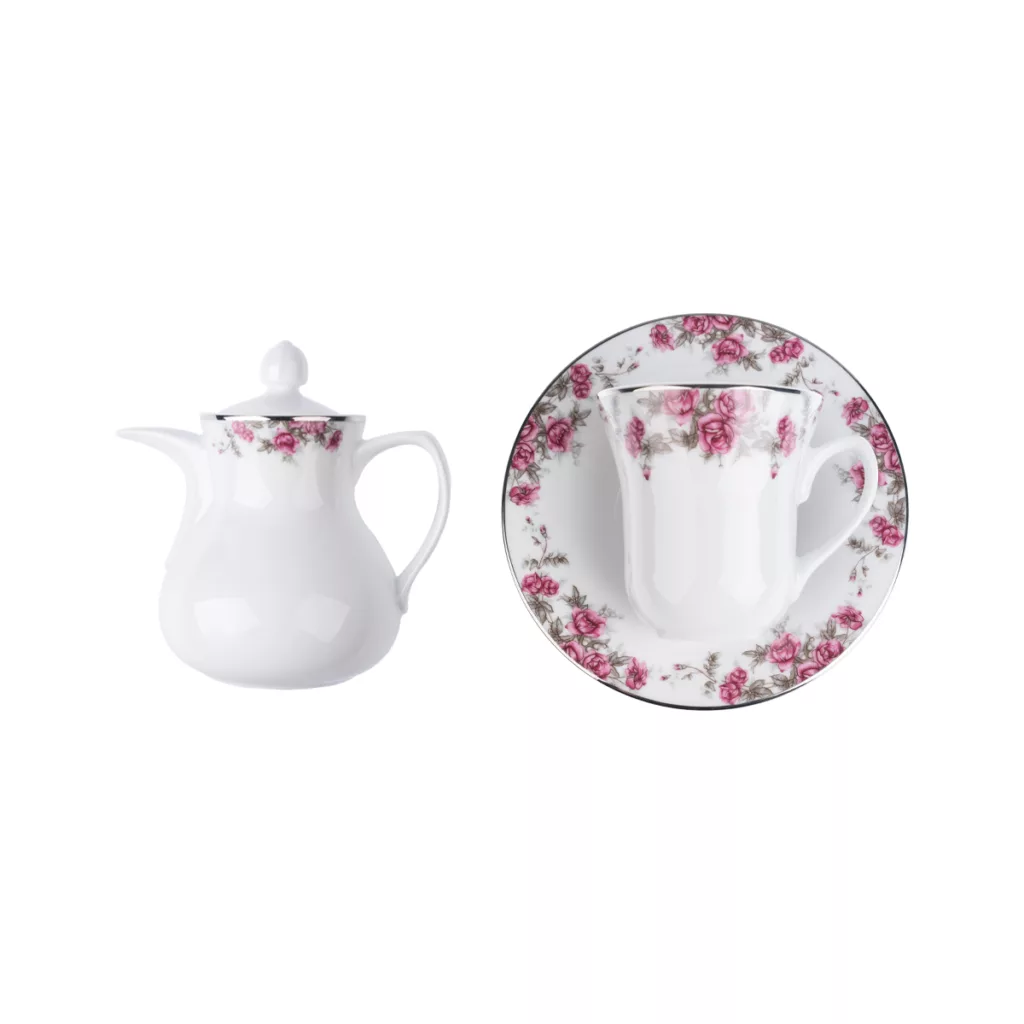 سرویس غذاخوری 108 پارچه 12 نفره چینی زرین ایران مدل شهرزاد آران درجه یک