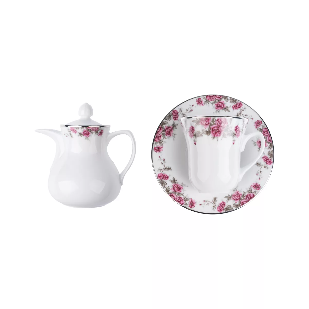 سرویس غذاخوری 108 پارچه 12 نفره چینی زرین ایران مدل شهرزاد آران درجه یک