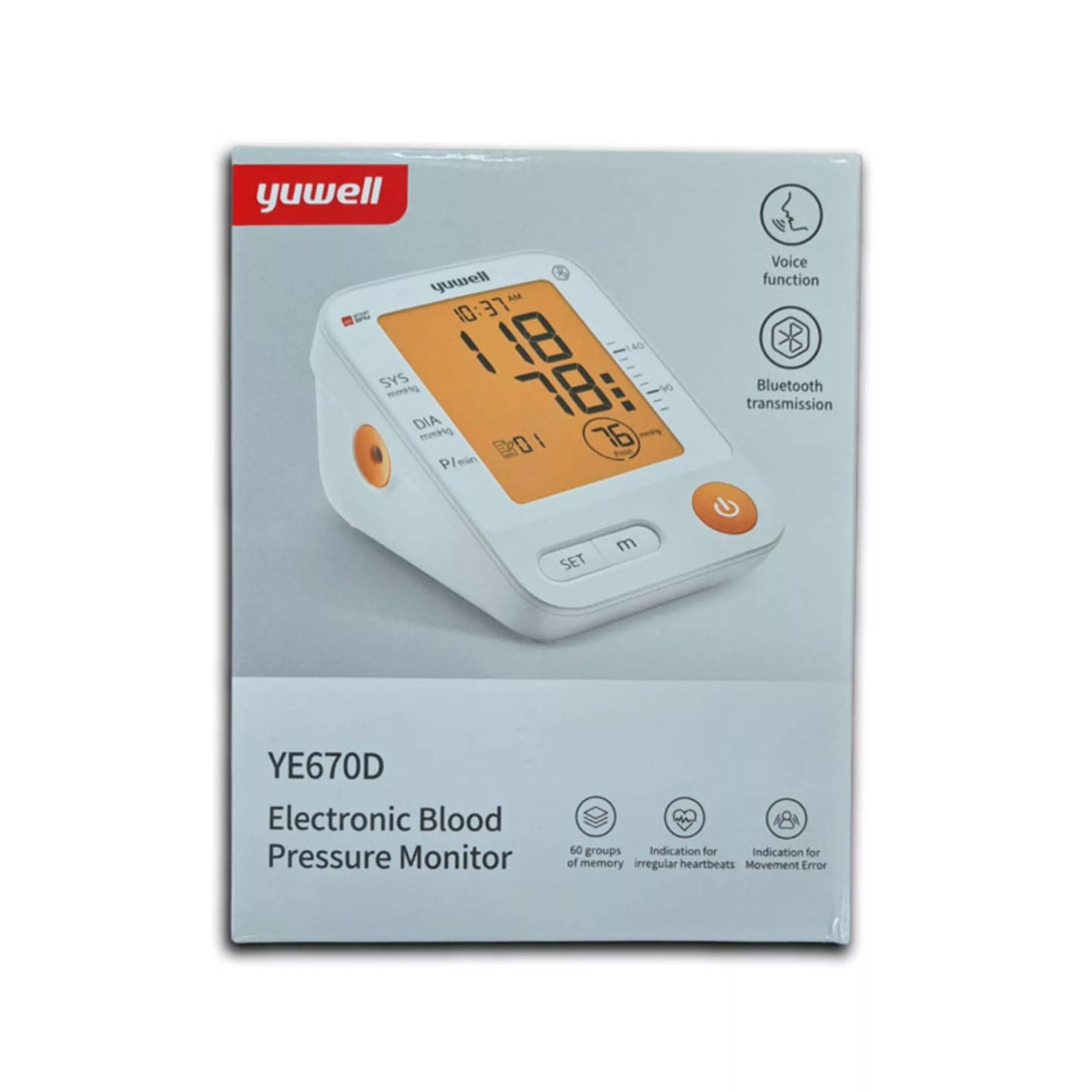 فشارسنج بازویی دیجیتال یوول مدل YE670D-AC