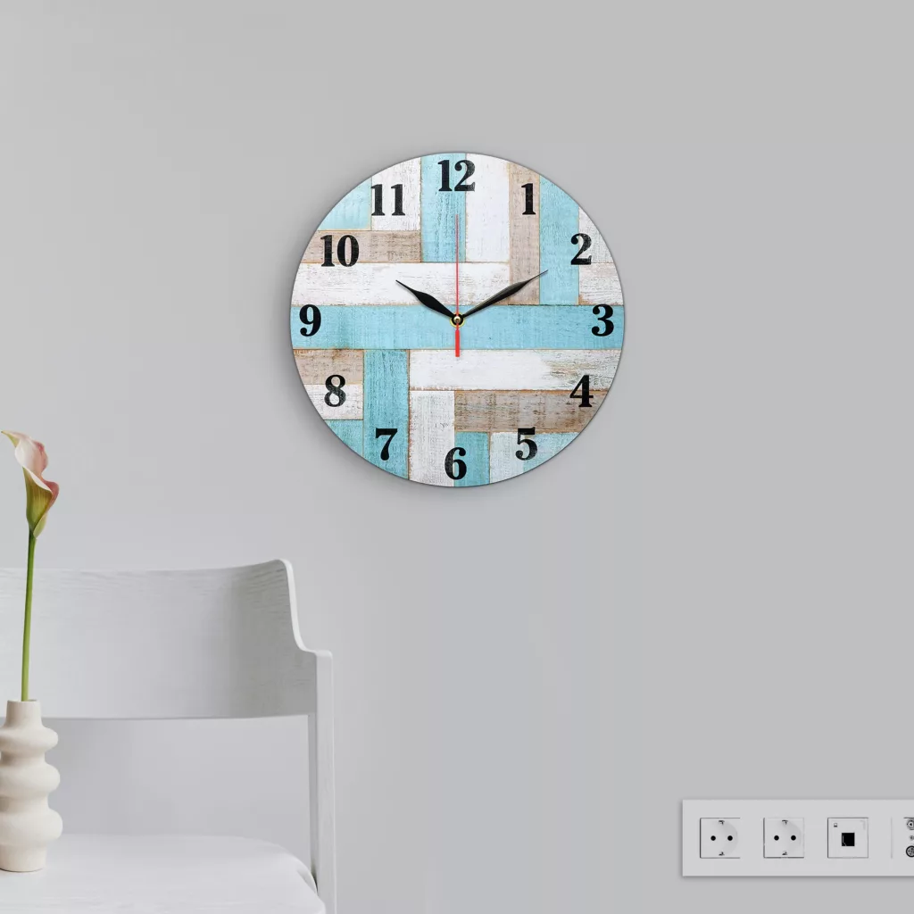 ساعت دیواری طرح چوب کد 1409