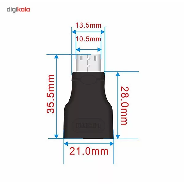 مبدل Mini HDMI به HDMI پرولینک مدل PB009