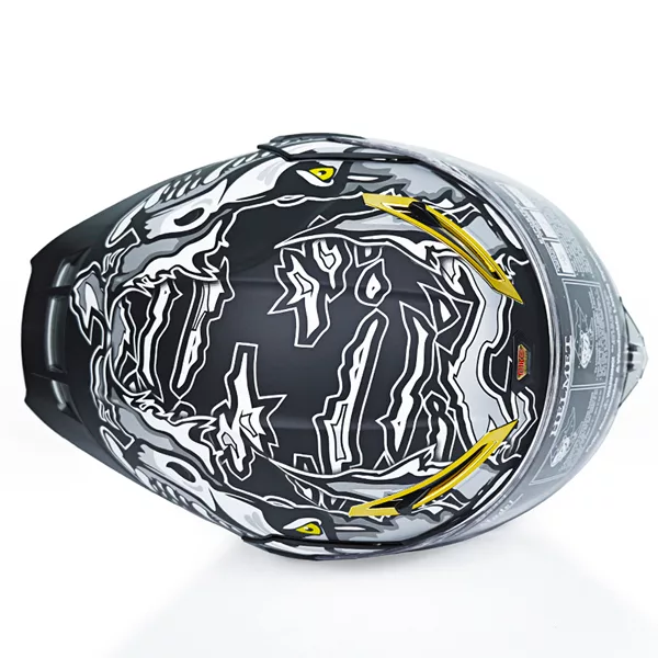 کلاه کاسکت کایک مدل فک متحرک عینکدار کد Grey_Tyrannosaurus_Rex