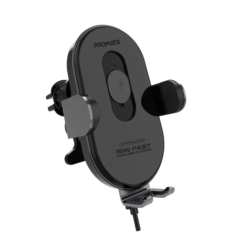 پایه نگهدارنده و شارژر بی سیم گوشی موبایل پرومیت مدل POWERMOUNT-15W