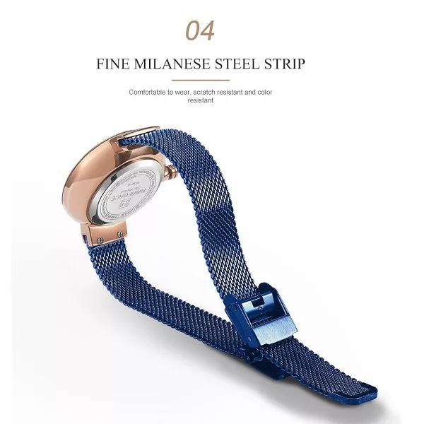 ساعت مچی عقربه ای زنانه نیوی فورس مدل 5013BE