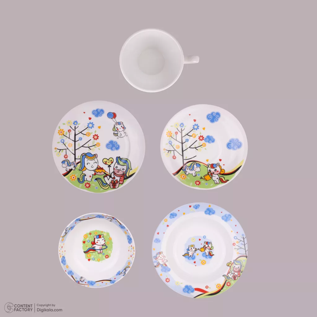 سرویس غذاخوری 5 پارچه افر مدل بونی و دوستان ورژن 8