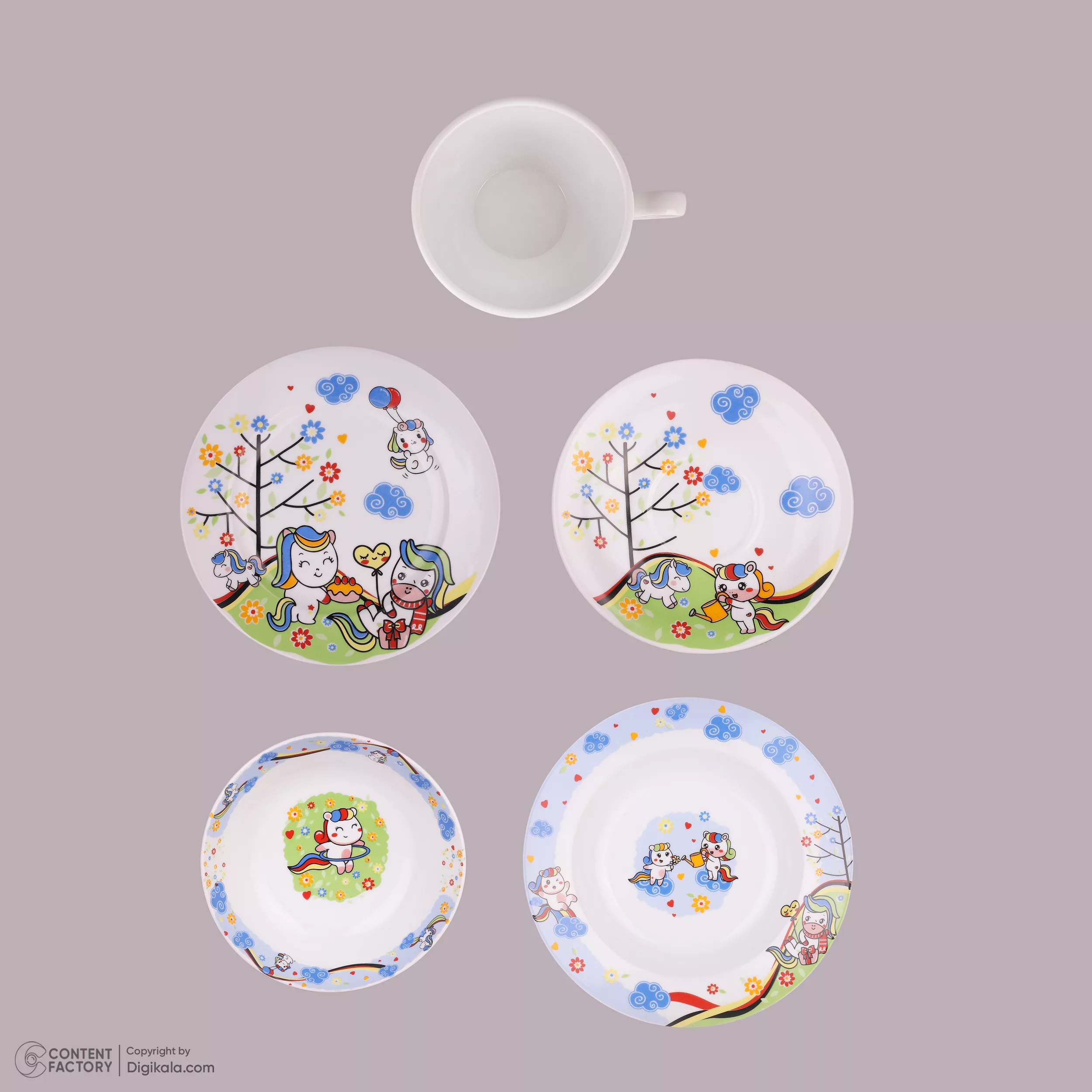 سرویس غذاخوری 5 پارچه افر مدل بونی و دوستان ورژن 8