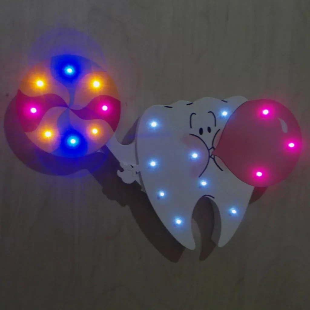 چراغ خواب اتاق کودک مدل دندان