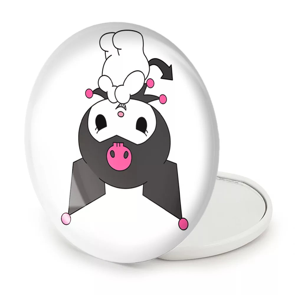 آینه جیبی خندالو طرح کورومی و مای ملودی مدل تاشو کد 36908