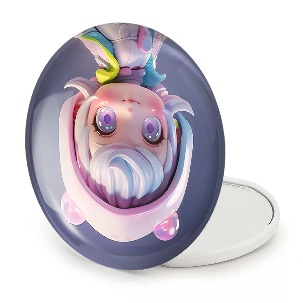 آینه جیبی خندالو طرح دخترانه مدل تاشو کد 28816