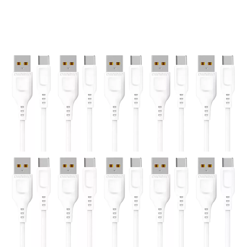 کابل تبدیل USB به USB-C دنمن مدل D01T – A52 مجموعه 10 عددی