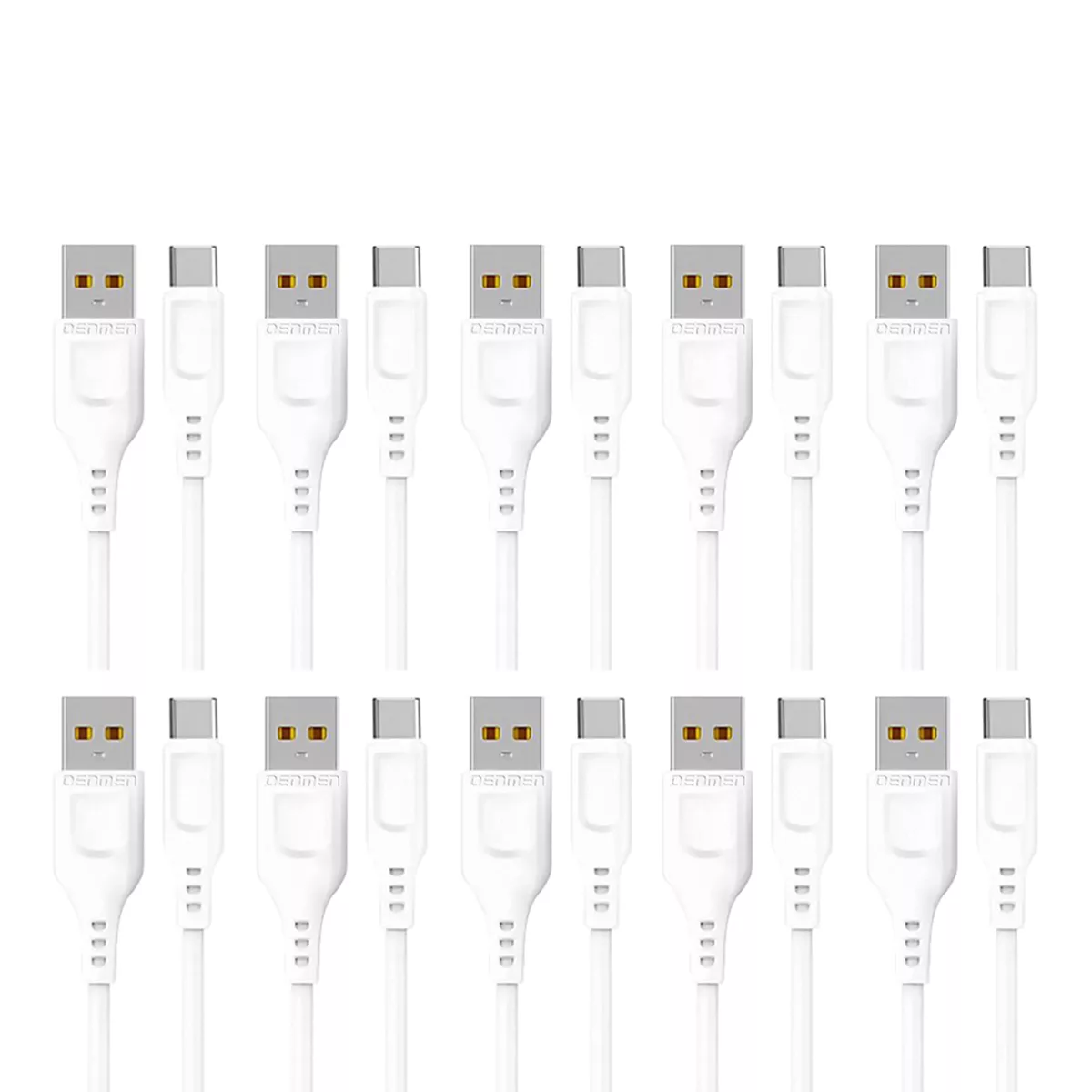 کابل تبدیل USB به USB-C دنمن مدل D01T - A52 مجموعه 10 عددی