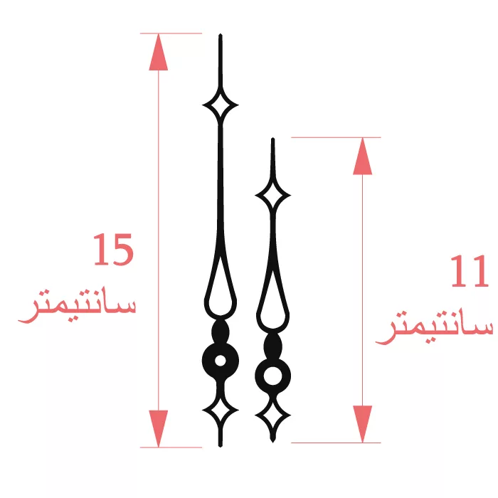 عقربه ساعت دیواری مدل X1 مجموعه 6 عددی