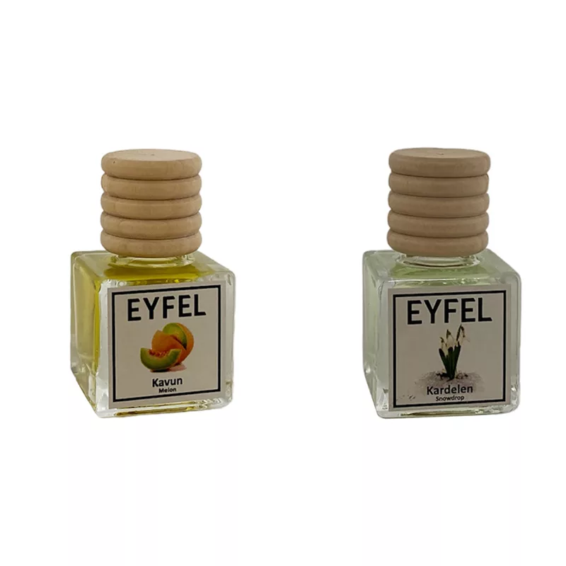 خوشبوکننده خودرو مدل طالبی و گل یخ حجم 10 میلی لیتر مجموعه 2 عددی