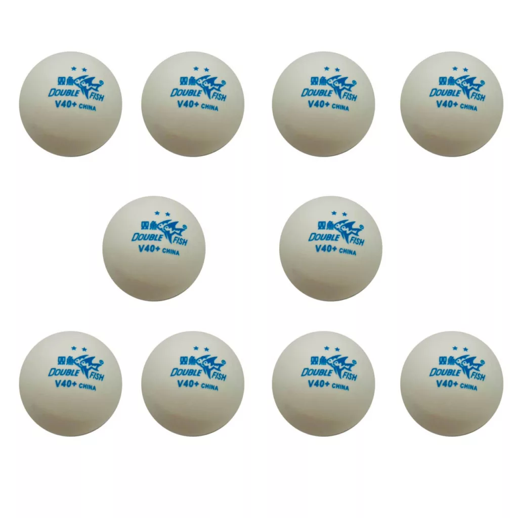 توپ پینگ پنگ دبل فیش مدل V40 بسته 10 عددی