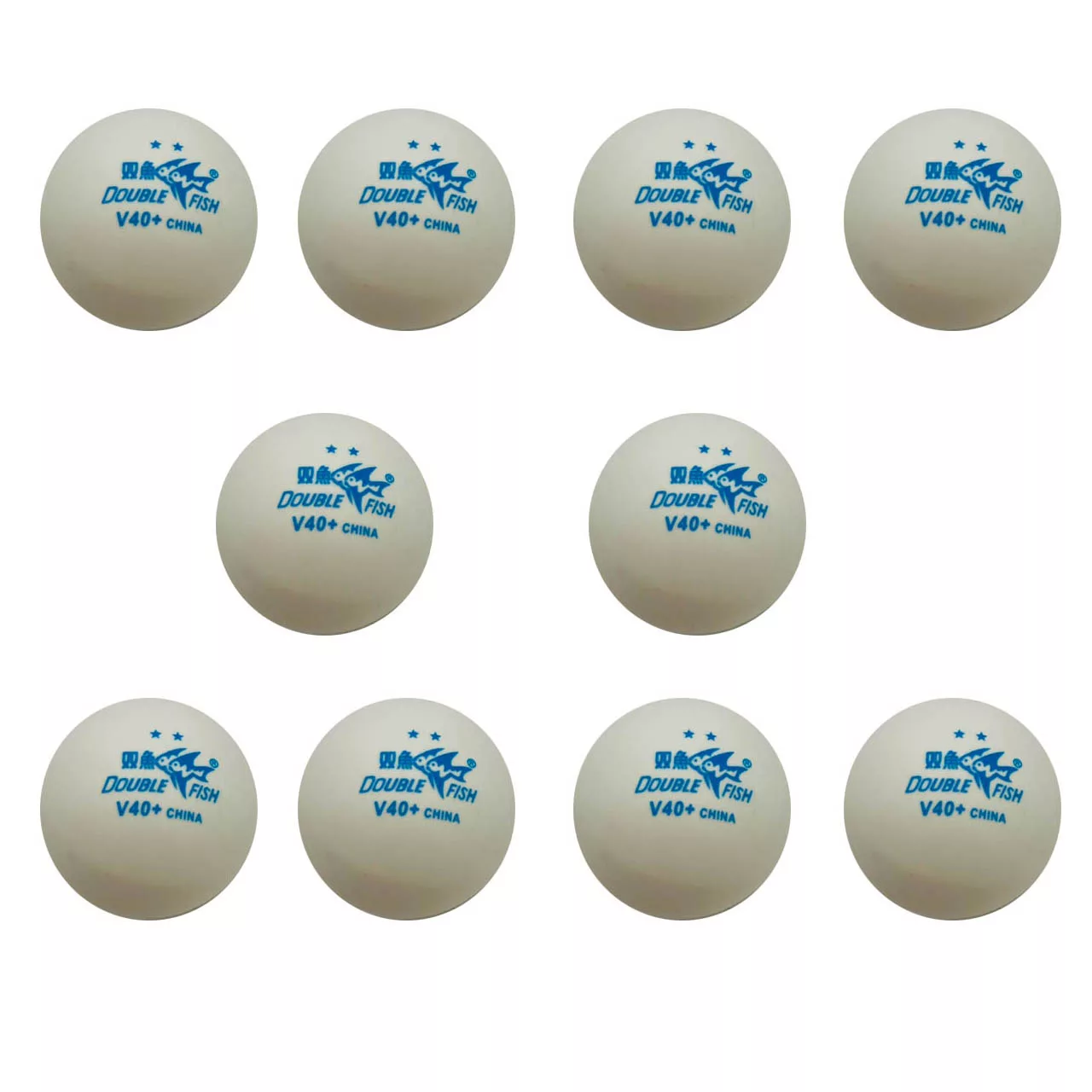 توپ پینگ پنگ دبل فیش مدل V40 بسته 10 عددی