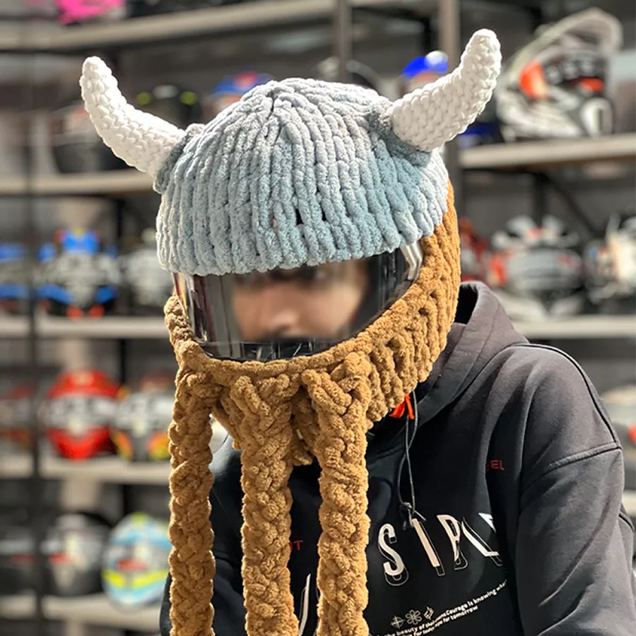 کلاه کاسکت پی مدل NOFACE viking BL