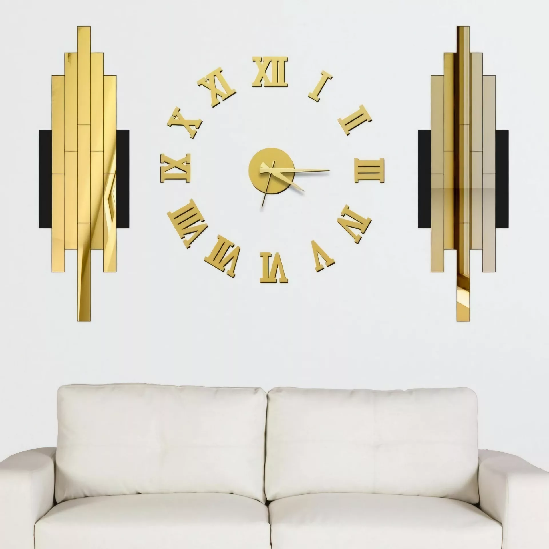 ساعت دیواری اِلیکسار مدل مجلل کد S100 به همراه تابلو