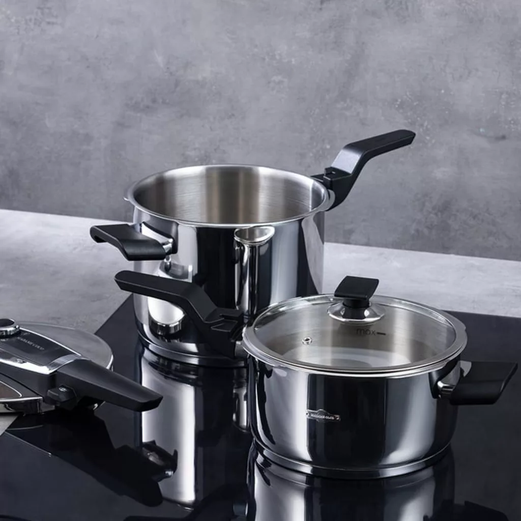 زودپز دوقلو مادام کوکو مدل ludovico pressure گنجایش 6 و 4 لیتر