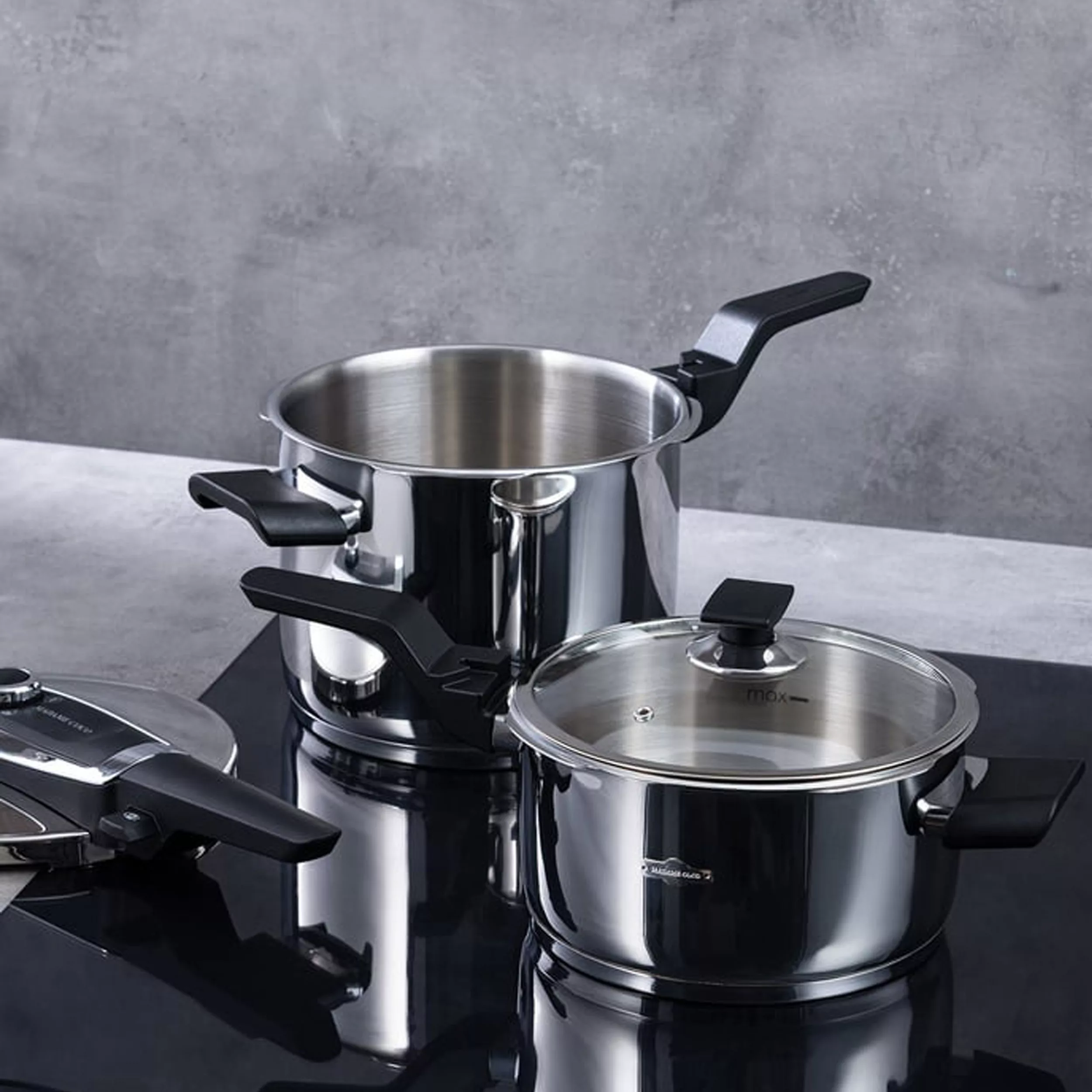 زودپز دوقلو مادام کوکو مدل ludovico pressure گنجایش 6 و 4 لیتر