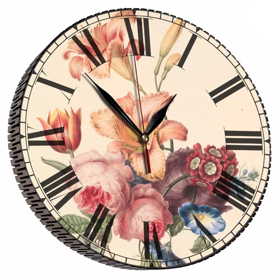ساعت دیواری مدل دسته گل