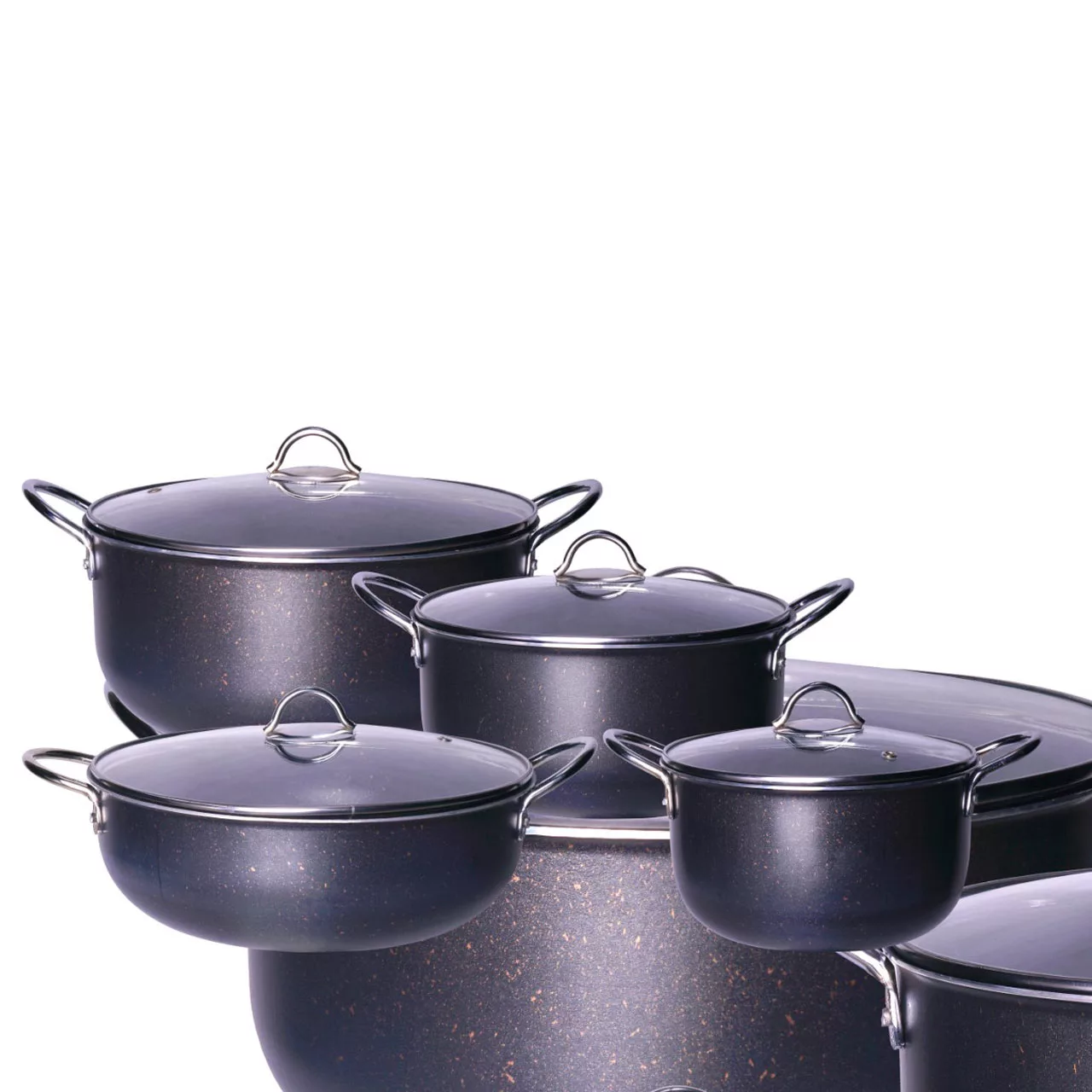 سرویس قابلمه و تابه آلومینیومی 10 پارچه آلتیما مدل 8000p کد acp