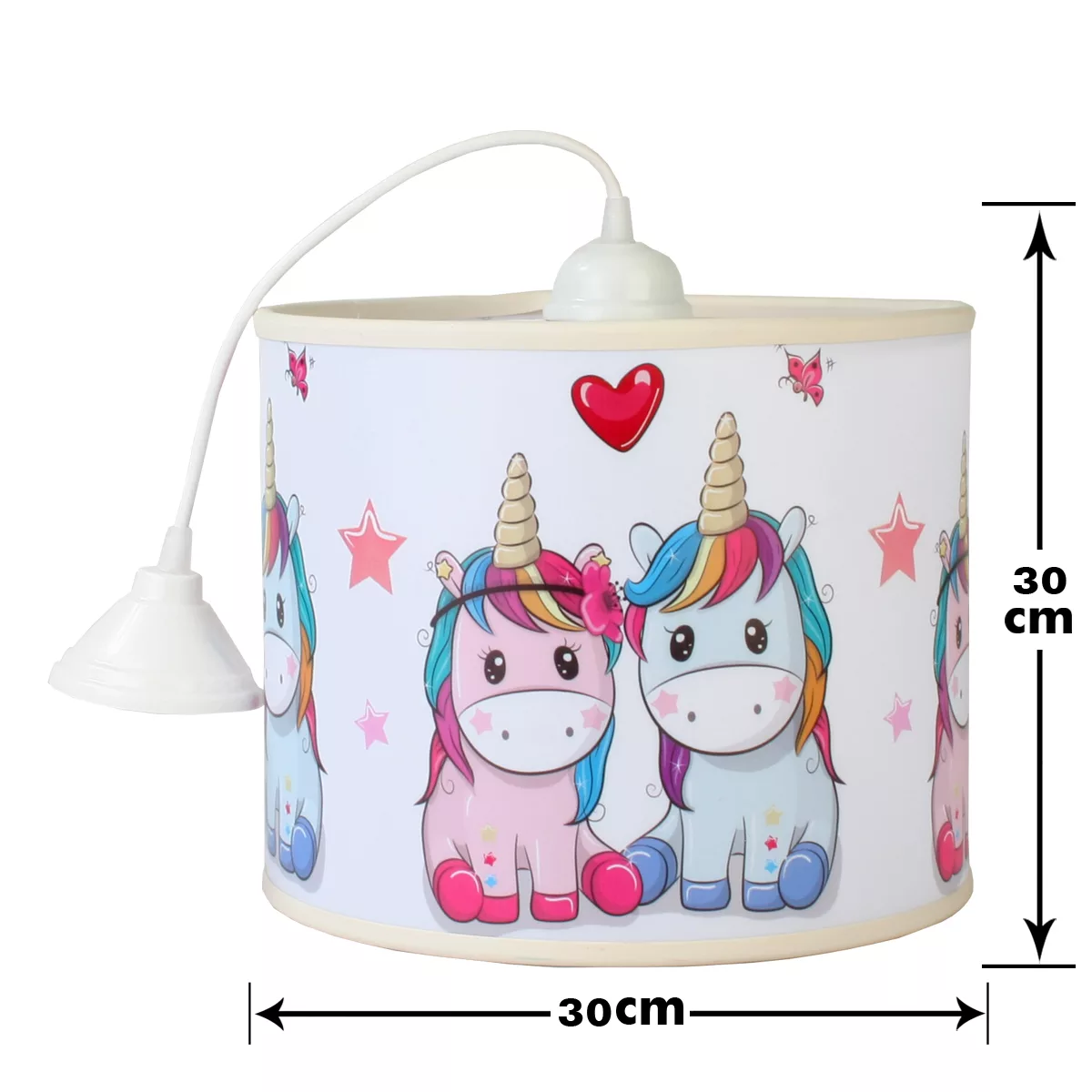 لوستر کودک مدل دوقلوهای تک شاخ