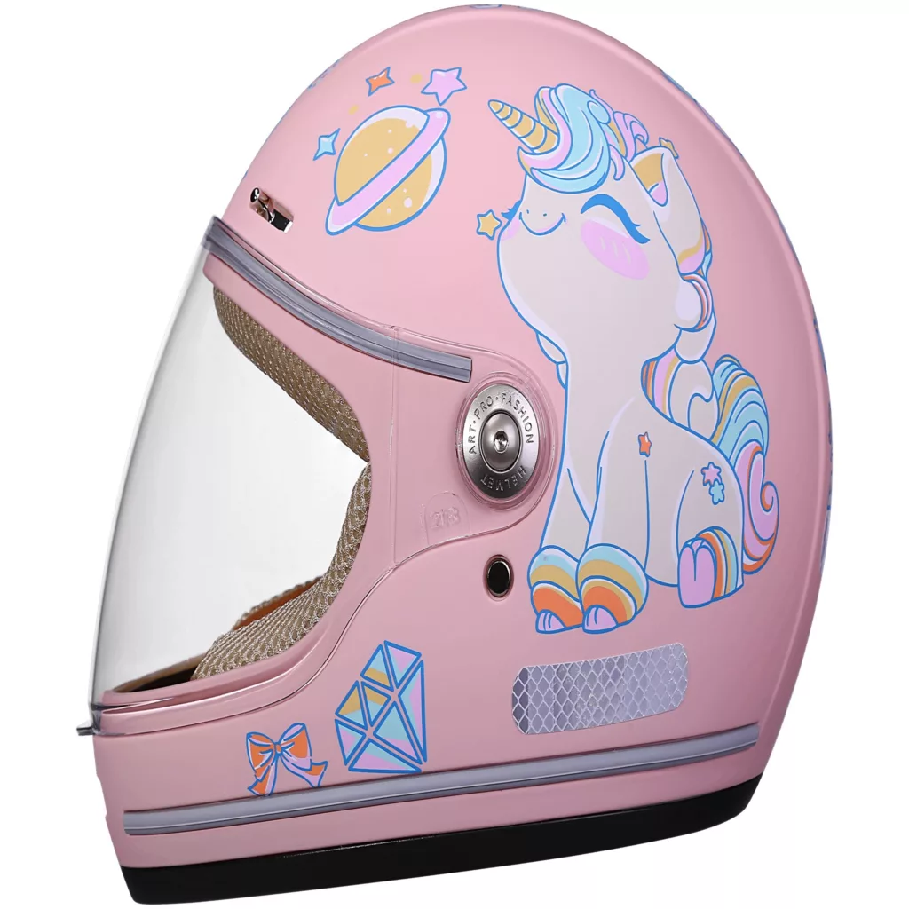 کلاه کاسکت فک دار بچه گانه مدل 128U