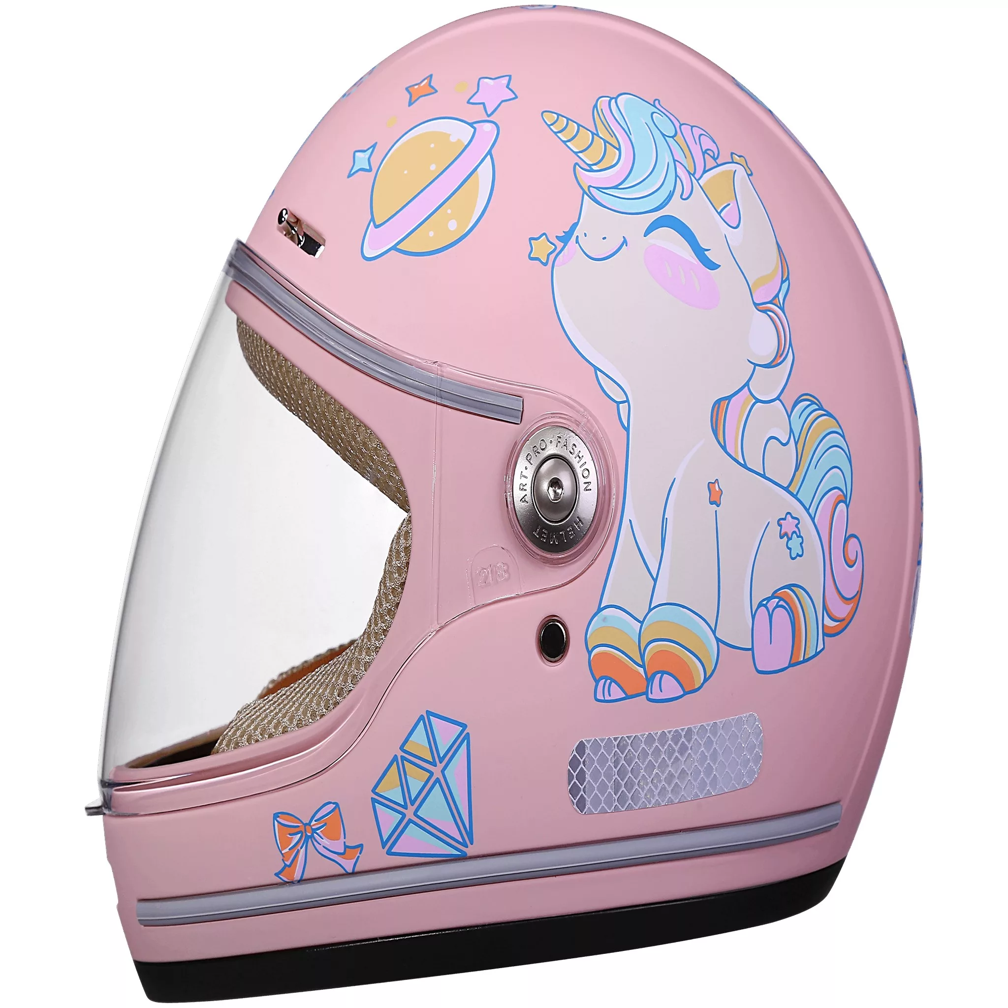 کلاه کاسکت فک دار بچه گانه مدل 128U