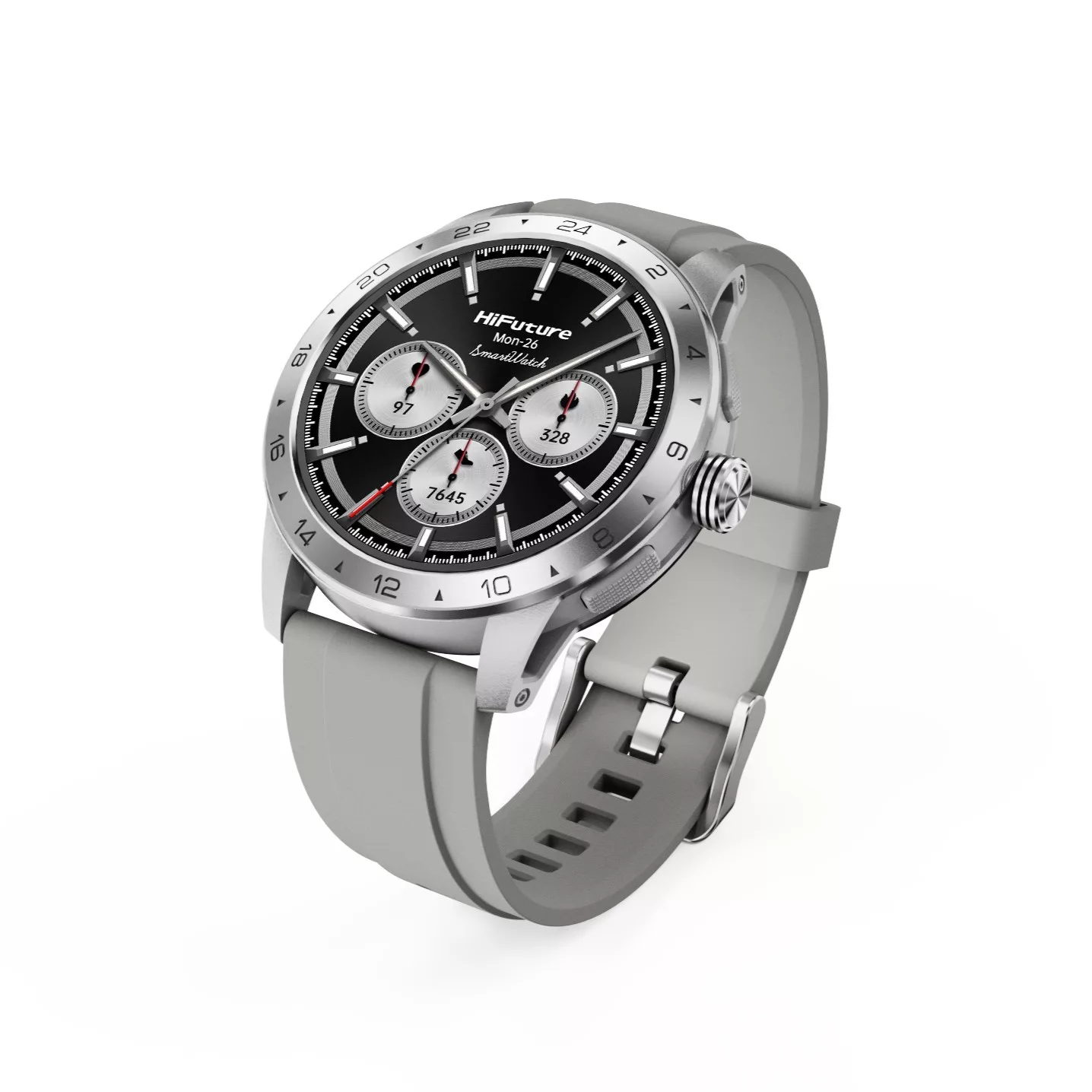 ساعت هوشمند 1.39اینچ هایفیوچر مدل flex2 با بند سیلیکون