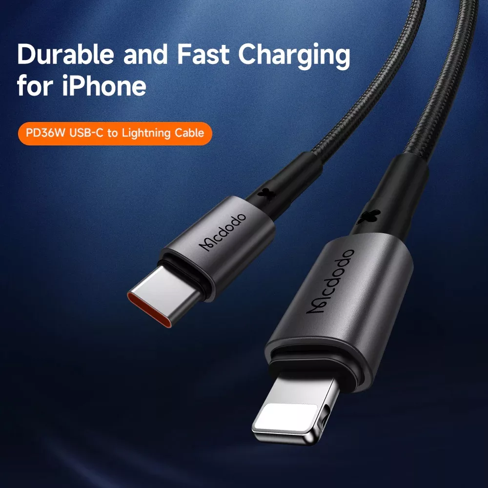 کابل تبدیل USB-C به لایتنینگ مک دودو مدل CA-2851 طول 1.8 متر