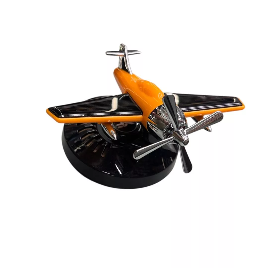 خوشبو کننده رو داشبوردی خودرو سولار چرخشی مدل هواپیمای دریفتی کد YELL