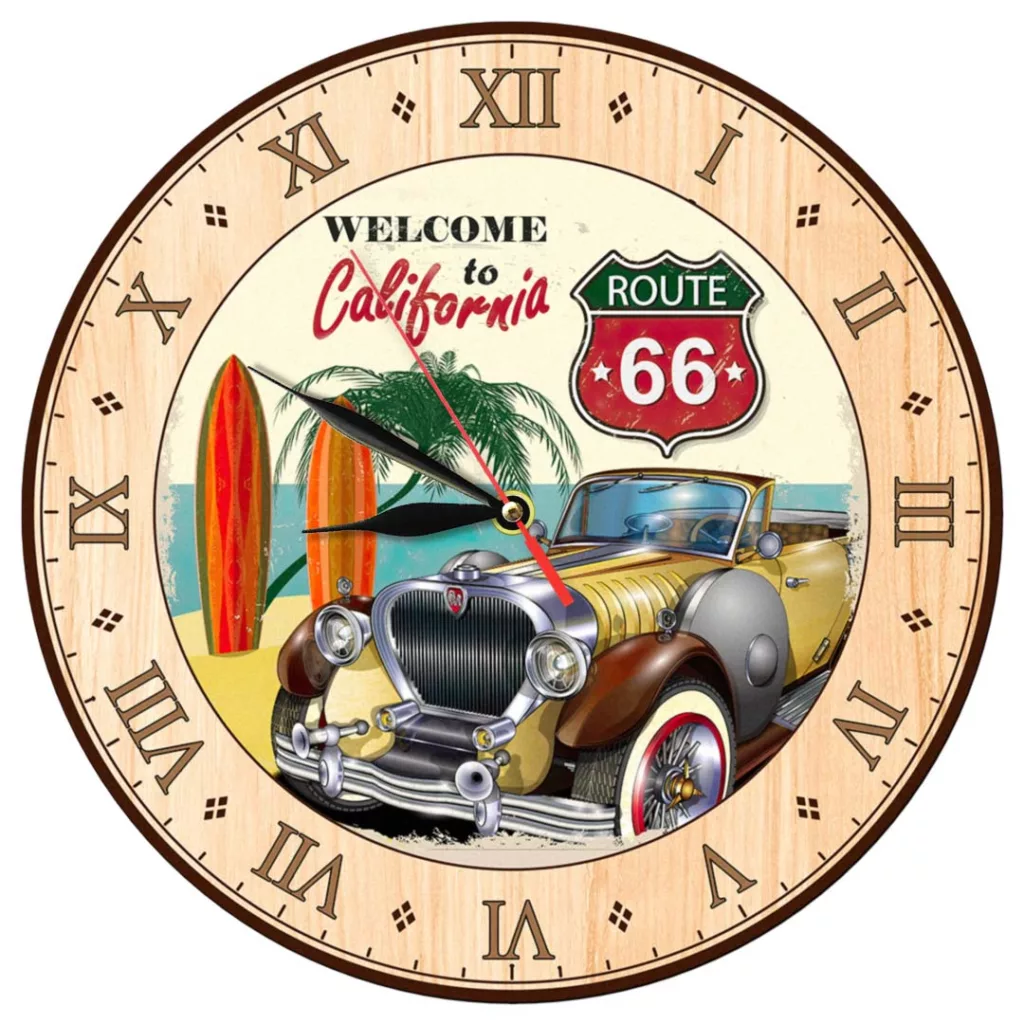 ساعت دیواری مدل 1390 ماشین قدیمی