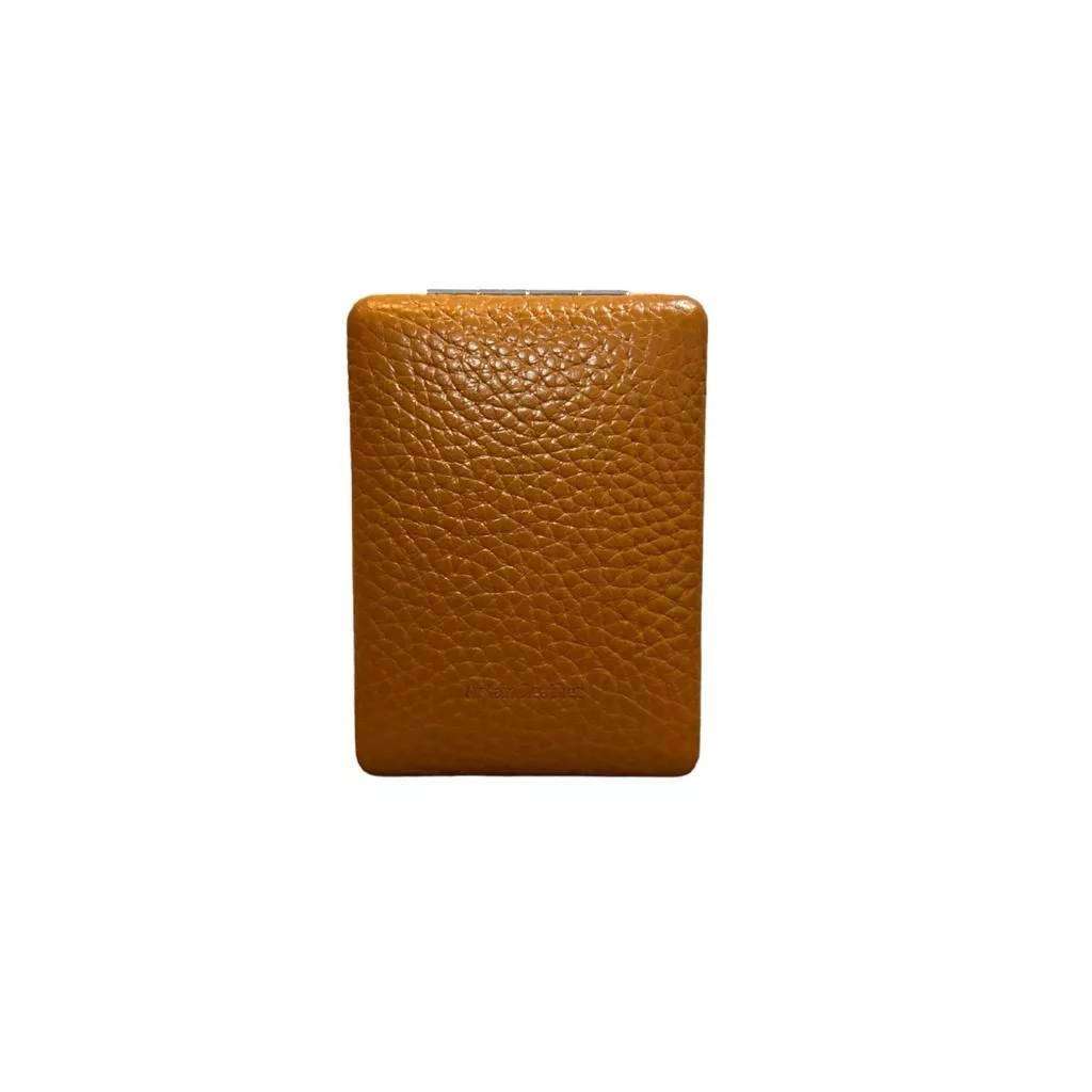 آینه آرایشی تاشو جیبی مدل چرم طبیعی