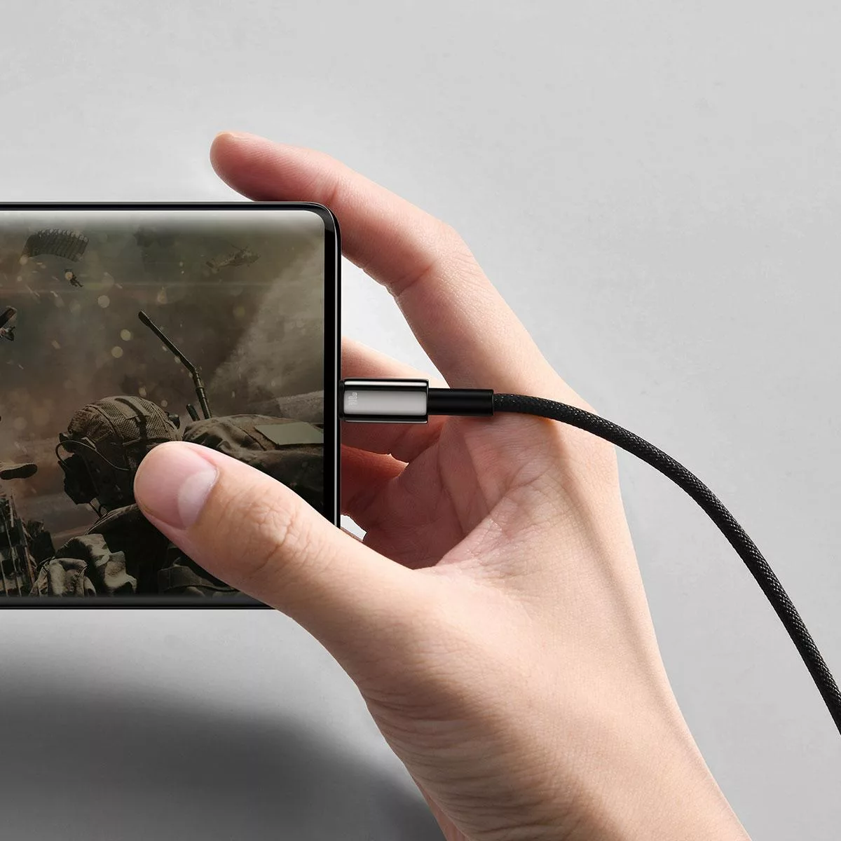 کابل تبدیل USB به USB-C باسئوس مدل Tungsten Gold 100W طول 1 متر