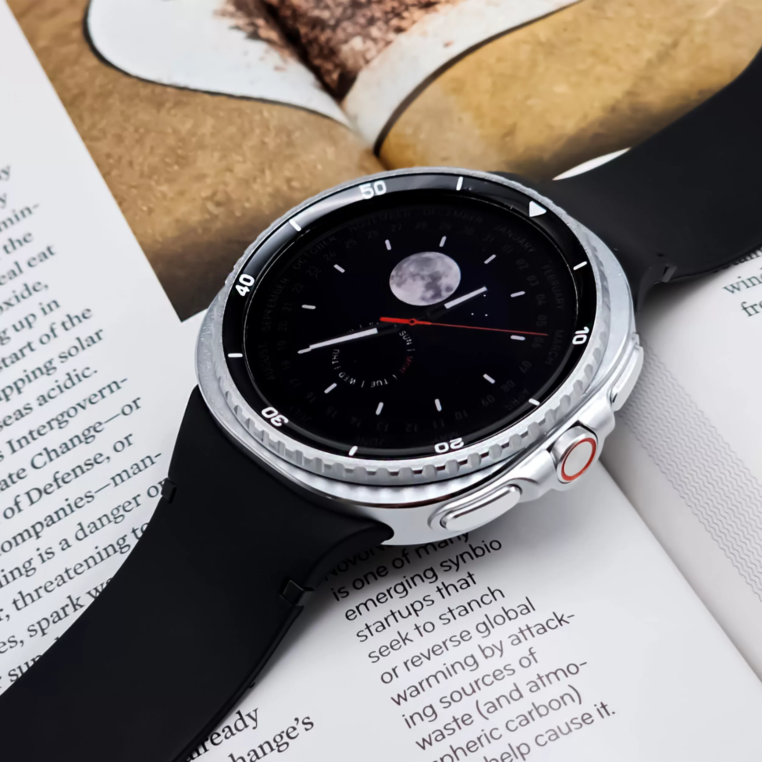 ساعت هوشمند 46mm وونک مدل Galaxy 8 با بند سیلیکون