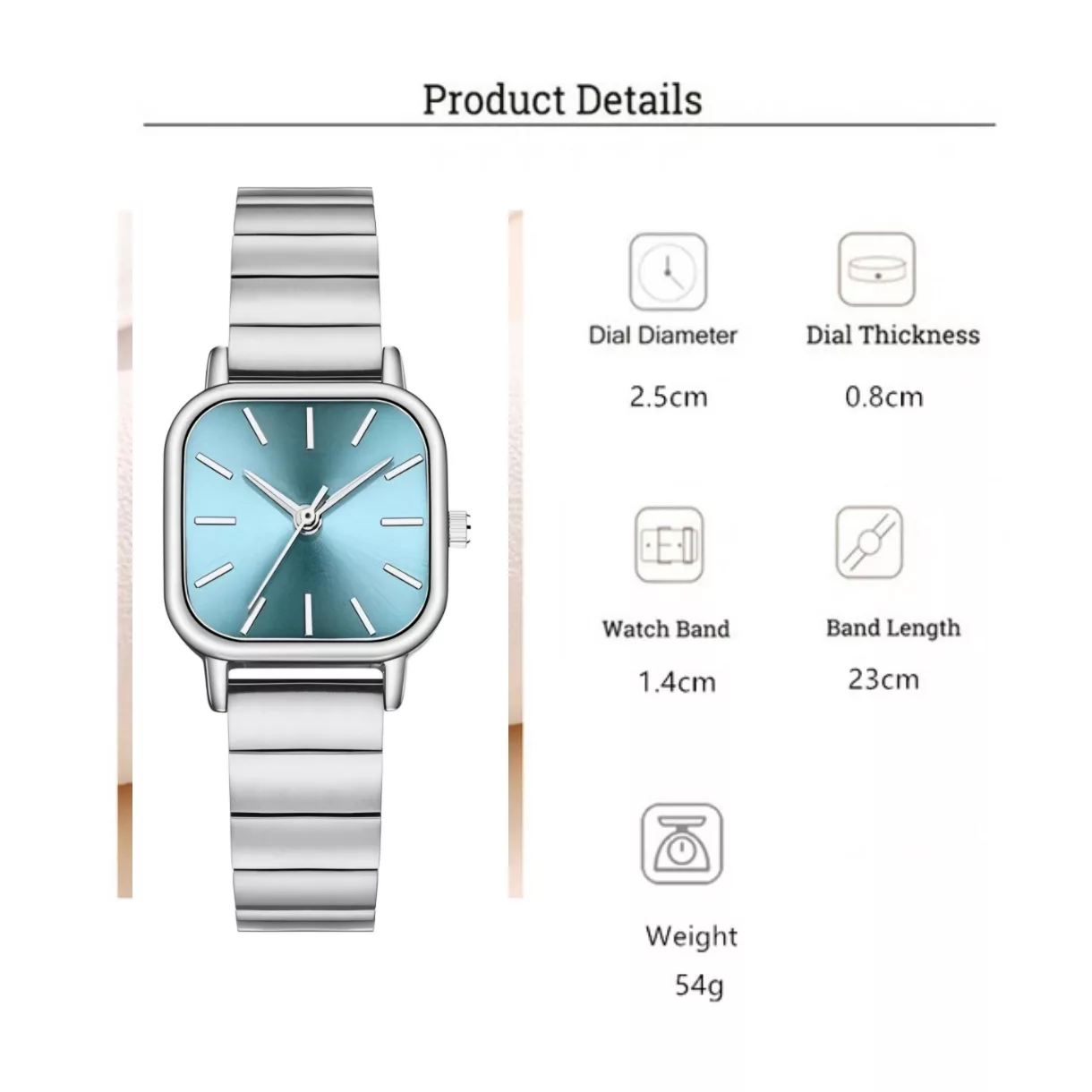 ساعت مچی عقربه ای زنانه مدل کلاسیک بند ریلی فلزی کد 2