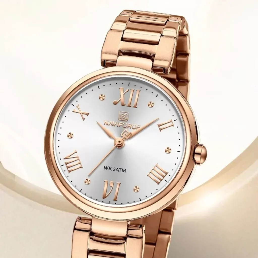 ساعت مچی عقربه ای زنانه نیوی فورس مدل NF5030یونانی